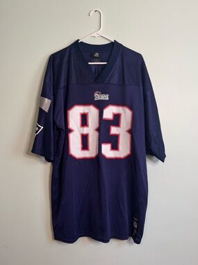 New England Patriots #83 Welker Football Jersey (XL)